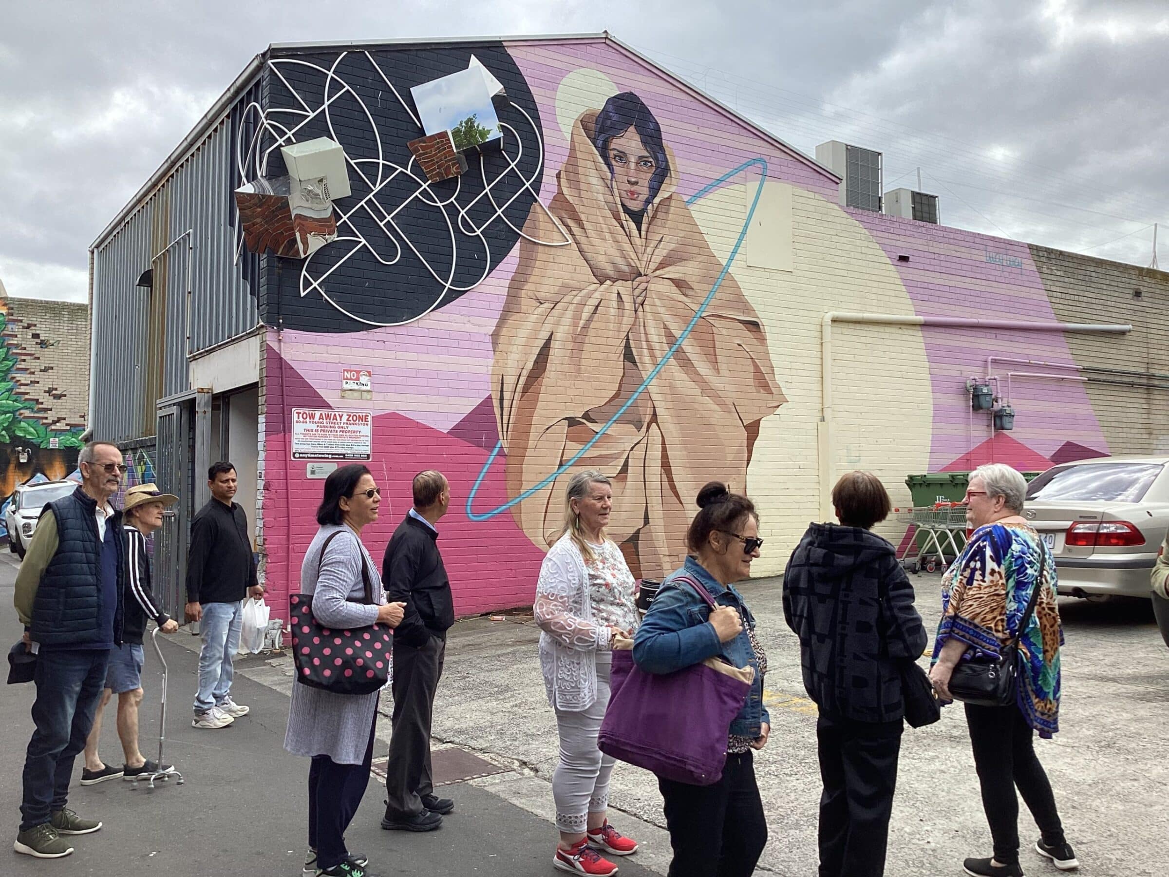 The South Eastern Metropolitan region on a recent excursion with the people we support to visit Frankston street art.
